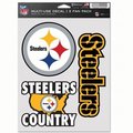Wincraft Wincraft 9416607761 NFL Pittsburgh Steelers Decal Multi Use Fan - Pack of 3 9416607761
